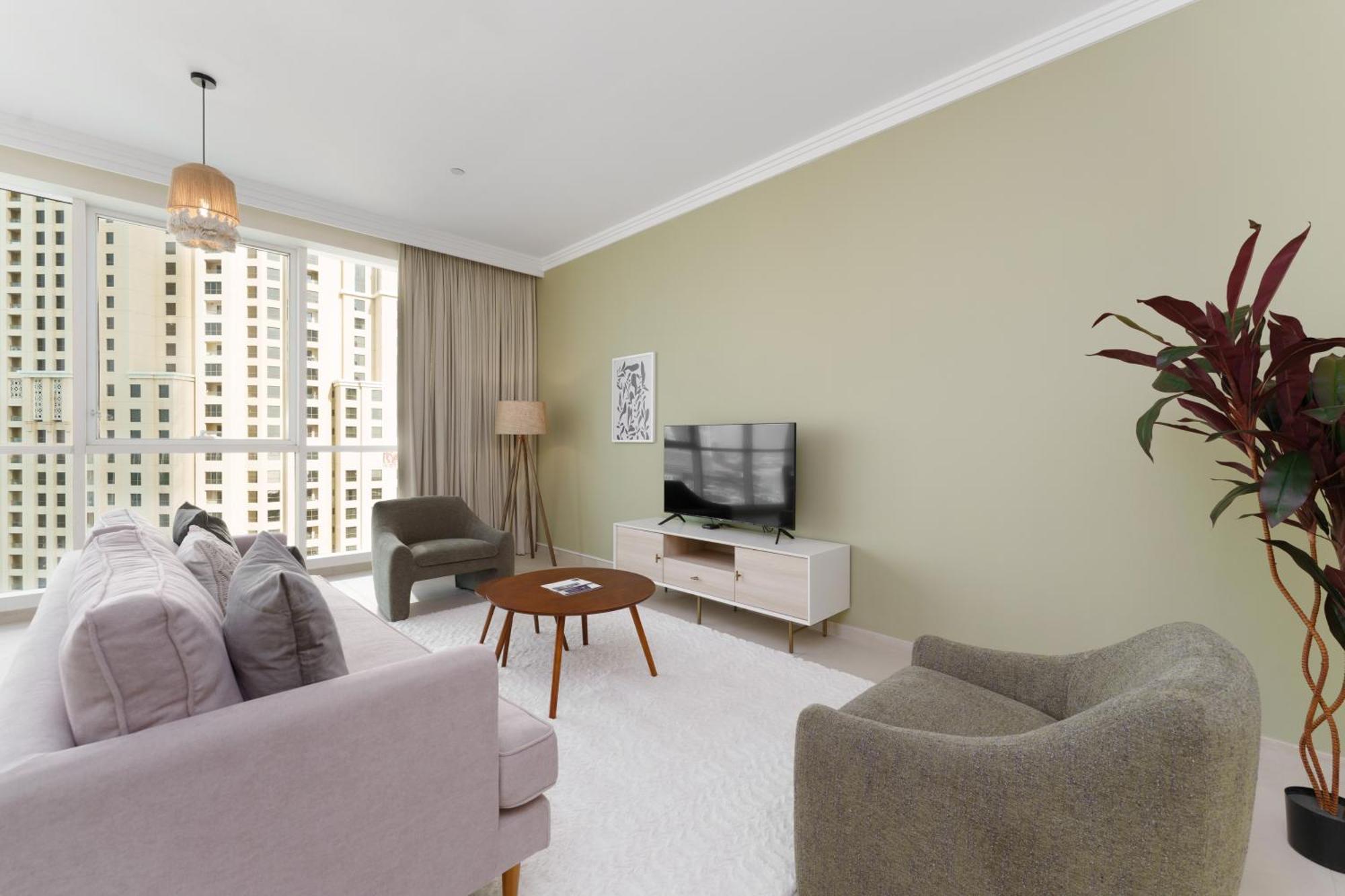 Maison Privee - Stunning Jbr Retreat W/ Partial Sea & Marina Views Apartment *