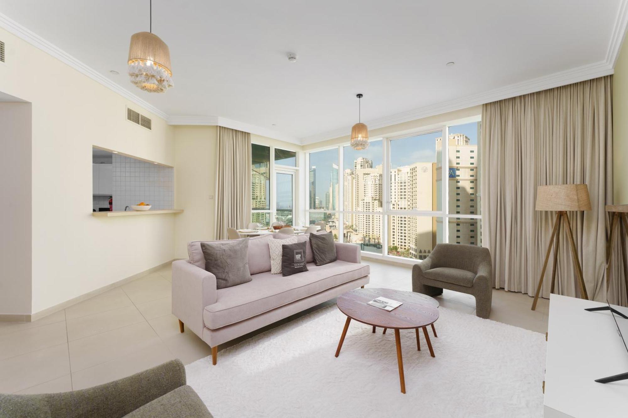 Apartment Maison Privee - Stunning Jbr Retreat W/ Partial Sea & Marina Views *
